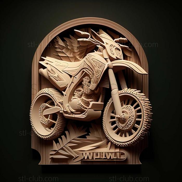 3D мадэль Kawasaki KLX250 (STL)